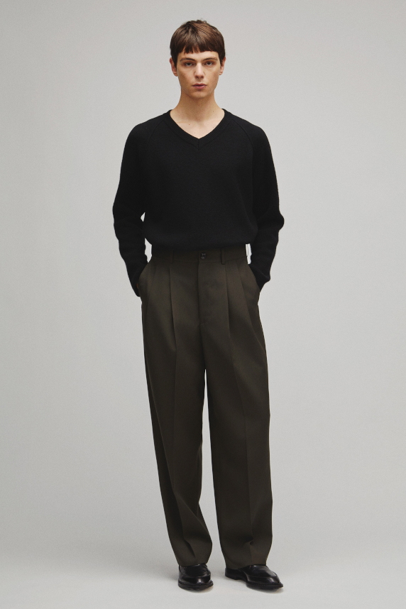 RERACS 2 TUCK WIDE SLACKS