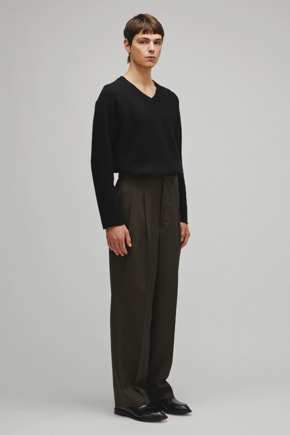 RERACS 2 TUCK WIDE SLACKS