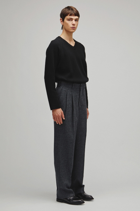 RERACS 2 TUCK WIDE SLACKS
