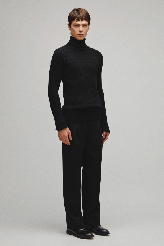 RERACS RAGLAN TURTLE NECK PULLOVER KNIT