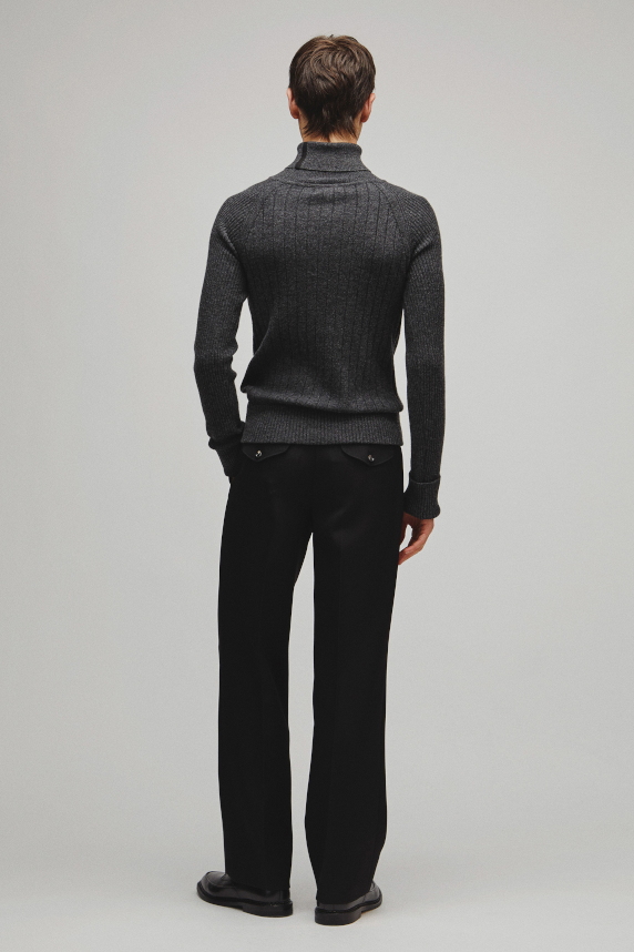 RERACS RAGLAN TURTLE NECK PULLOVER KNIT