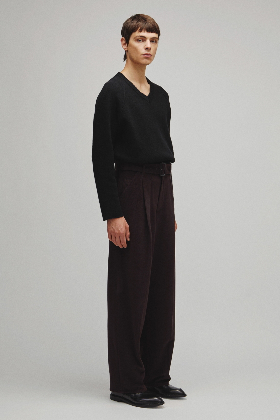 THE BELTED WIDE 5POCKET PANTS
