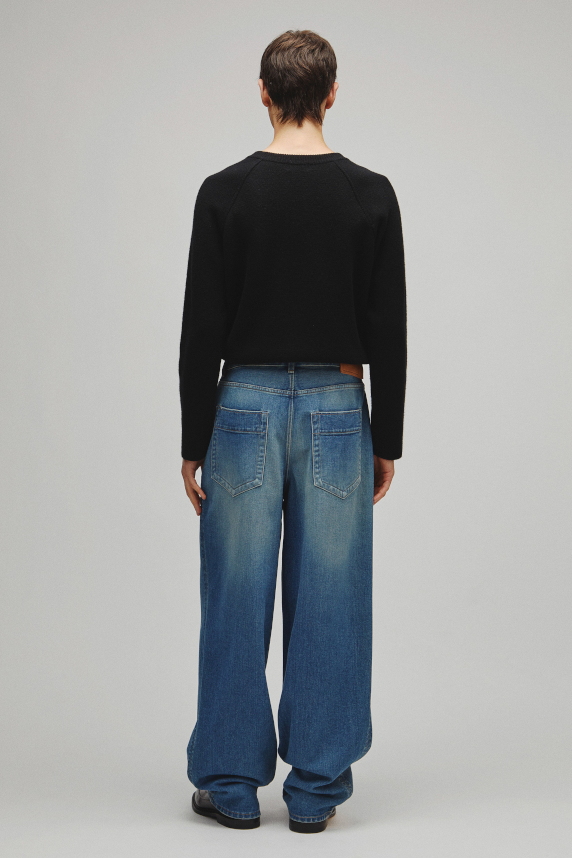 RERACS WIDE BARREL DENIM PANTS