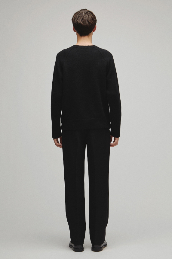 RERACS RAGLAN V NECK PULLOVER KNIT