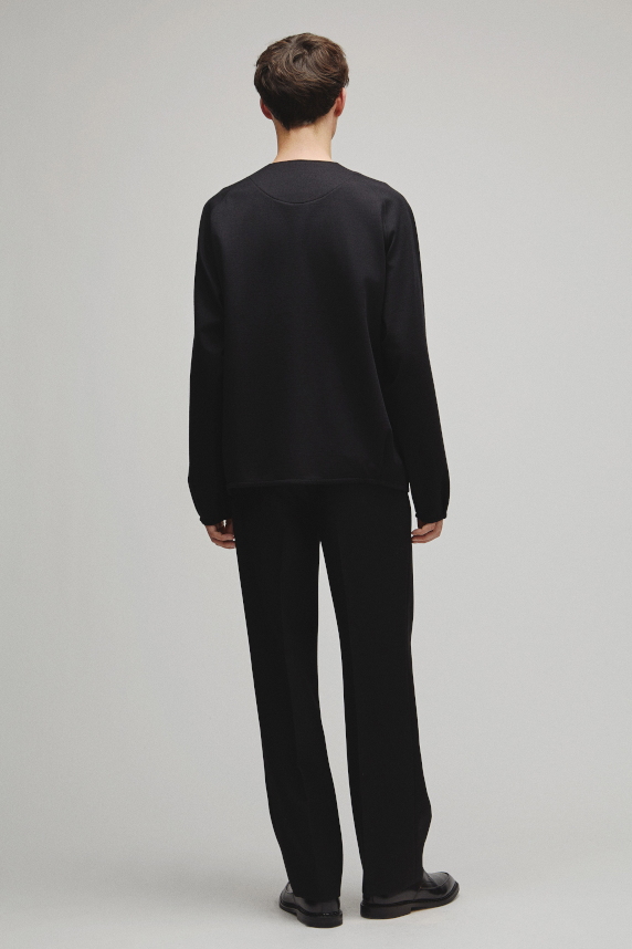 RERACS COLLARLESS CARDIGAN