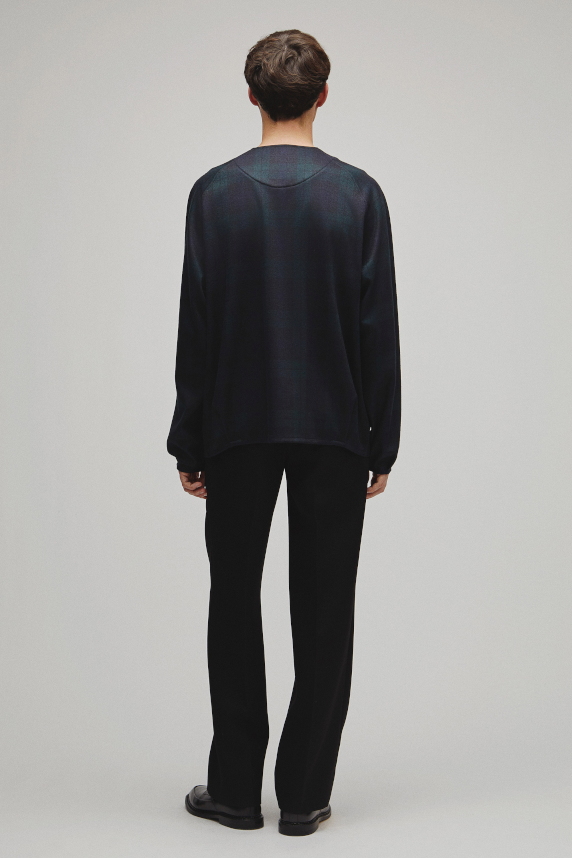 RERACS COLLARLESS CARDIGAN