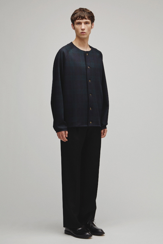 RERACS COLLARLESS CARDIGAN