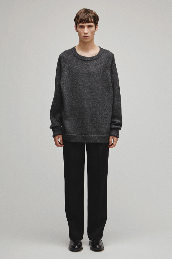 RERACS RAGLAN CREW NECK PULLOVER KNIT
