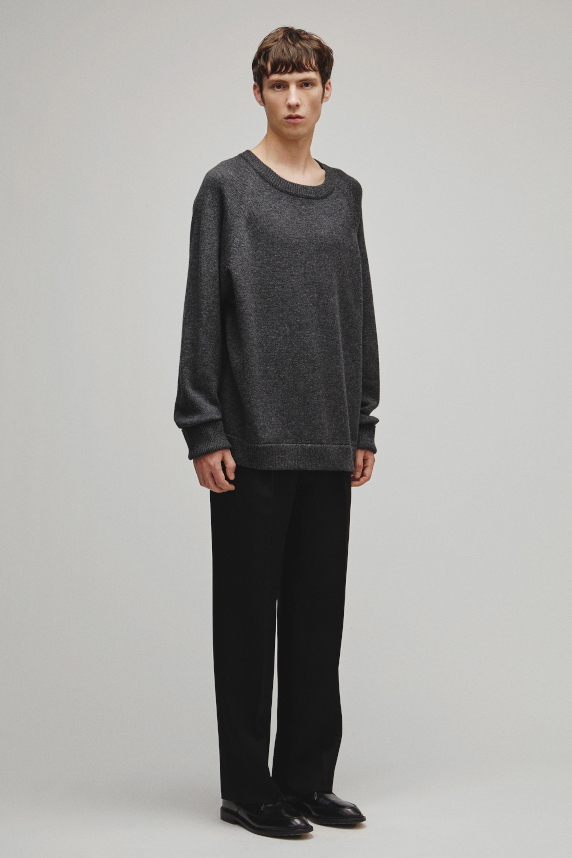 RERACS RAGLAN CREW NECK PULLOVER KNIT