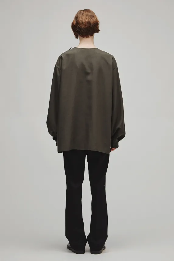 THE SIDE ZIP PULLOVER SHIRT