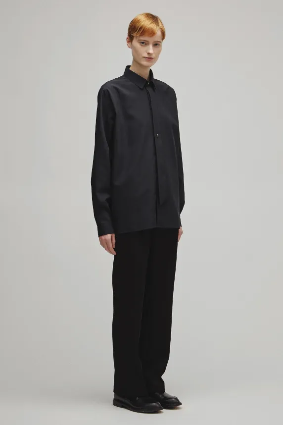 RERACS TINY COLLAR FRONT TIE SHIRT