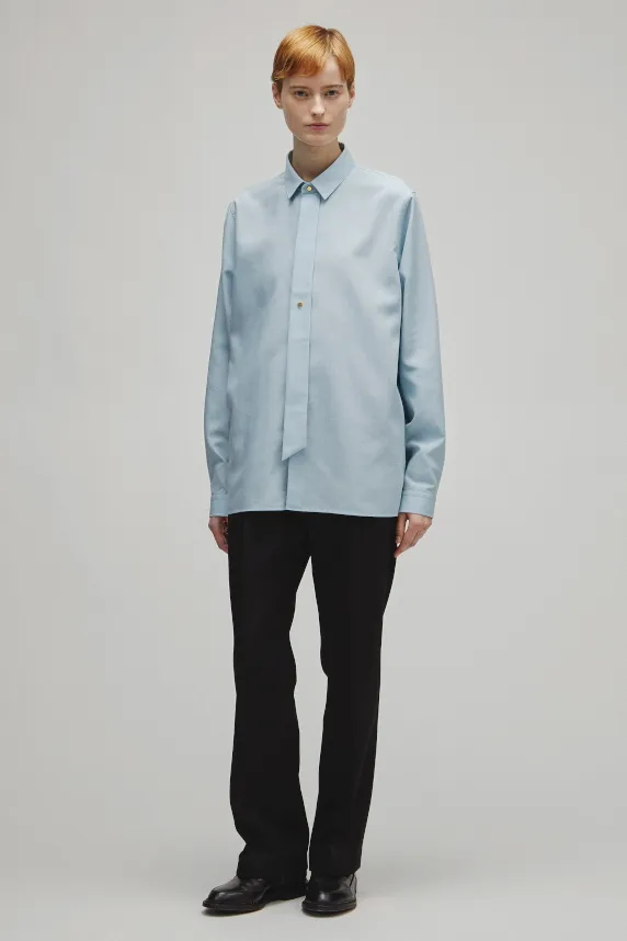 RERACS TINY COLLAR FRONT TIE SHIRT