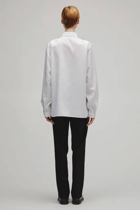 RERACS TINY COLLAR FRONT TIE SHIRT