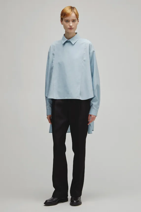RERACS TUXEDO A-LINE TAIL SHIRT