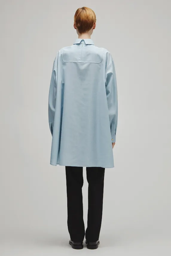 RERACS TUXEDO A-LINE TAIL SHIRT