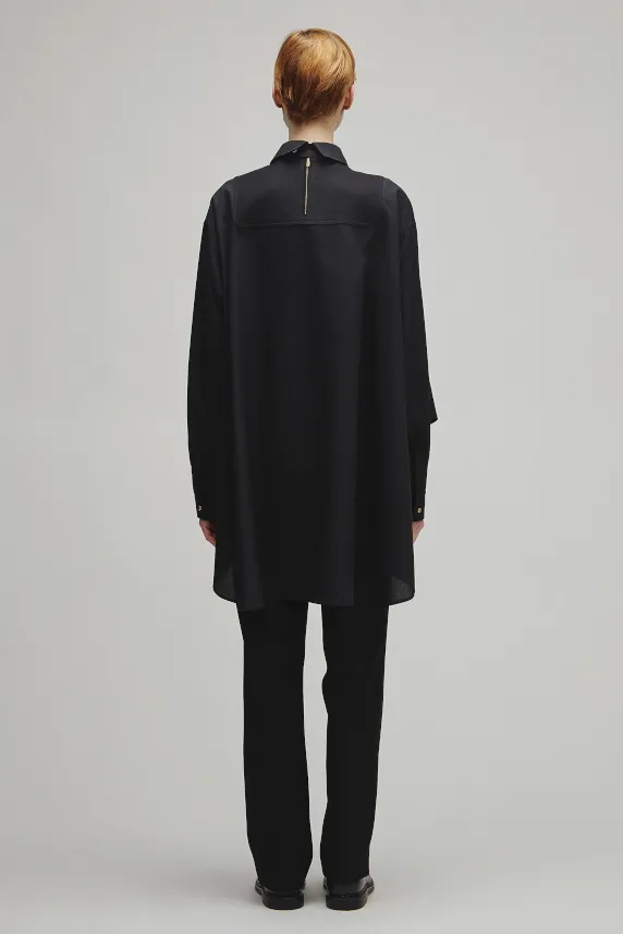 RERACS TUXEDO A-LINE TAIL SHIRT