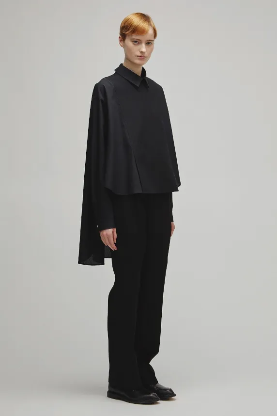 RERACS TUXEDO A-LINE TAIL SHIRT