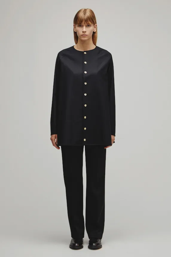 RERACS COLLARLESS A-LINE TUNIC