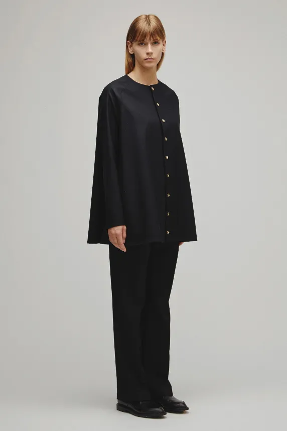 RERACS COLLARLESS A-LINE TUNIC