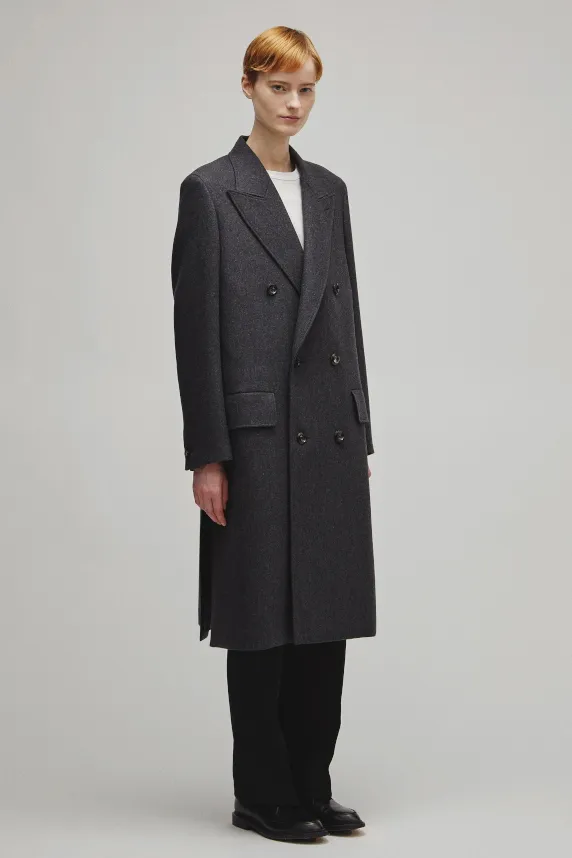 THE DOUBLE PEAKED TAILORED COAT