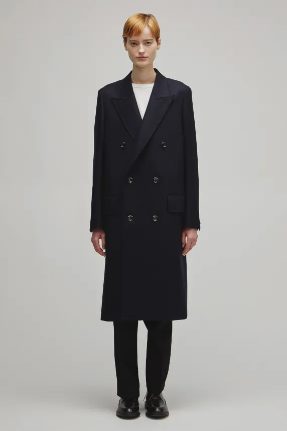 THE DOUBLE PEAKED TAILORED COAT