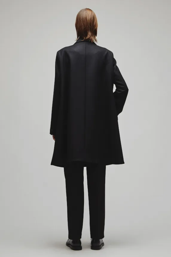 RERACS DOUBLE PEAKED A-LINE COAT
