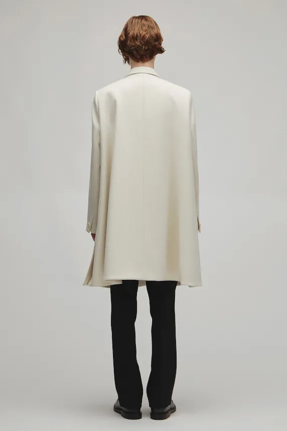 RERACS DOUBLE PEAKED A-LINE COAT