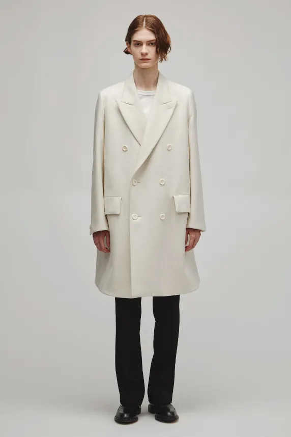 RERACS DOUBLE PEAKED A-LINE COAT