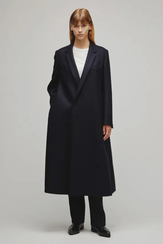 RERACS NOTCHED A-LINE COAT