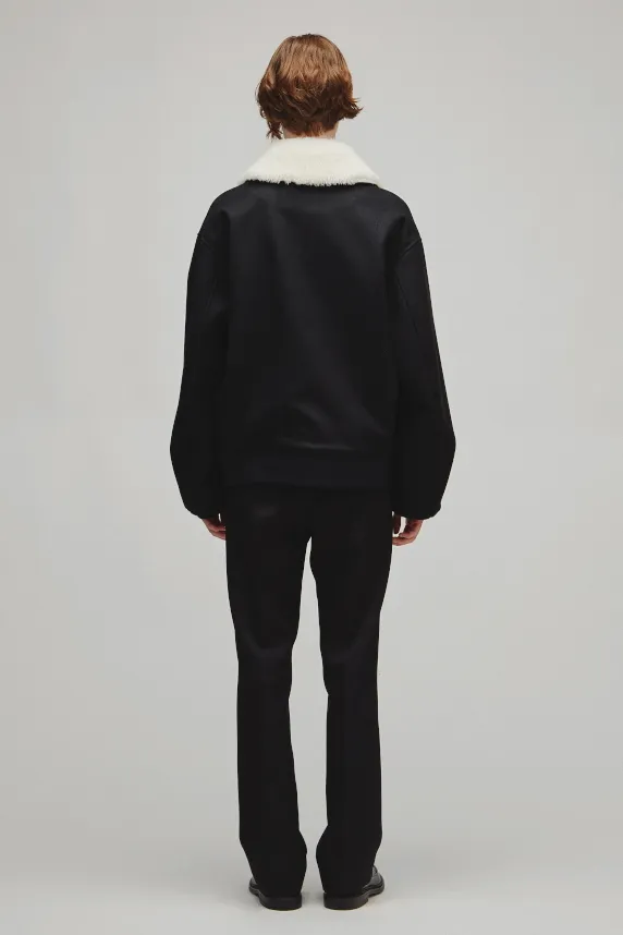 THE A2 JACKET M WITH BOA COLLAR