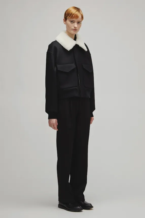 THE A2 JACKET W WITH BOA COLLAR