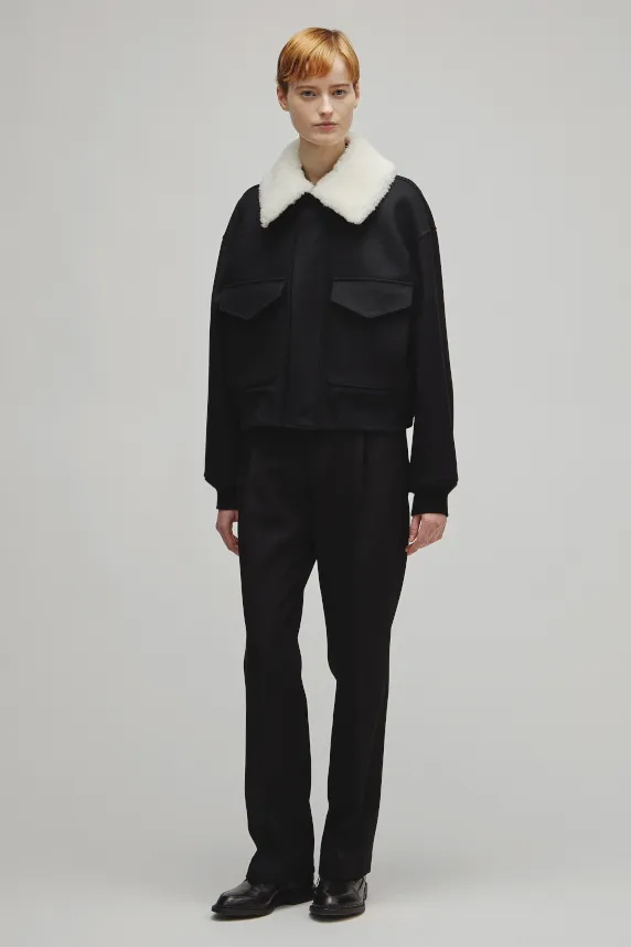 THE A2 JACKET W WITH BOA COLLAR
