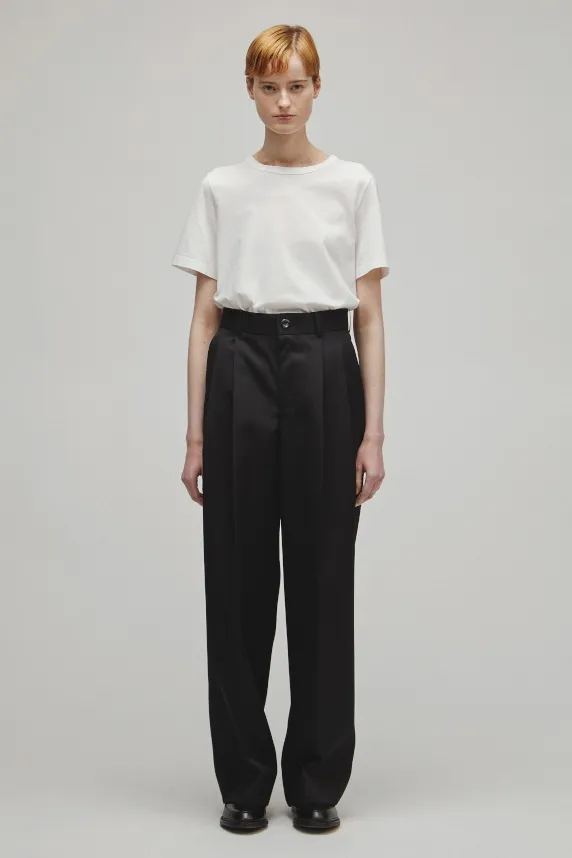 RERACS 2 TUCK WIDE SLACKS