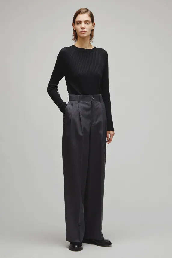 RERACS 2 TUCK WIDE SLACKS