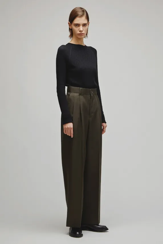 RERACS 2 TUCK WIDE SLACKS