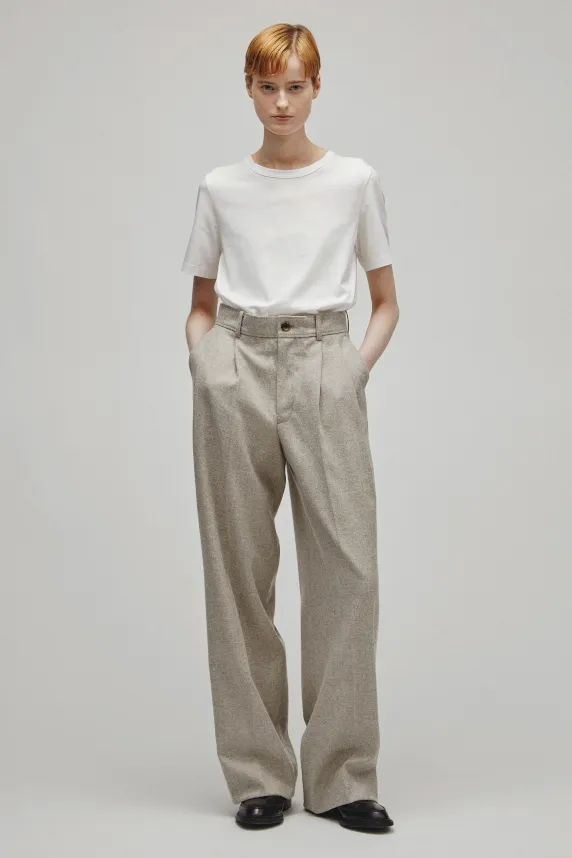 RERACS 2 TUCK WIDE SLACKS