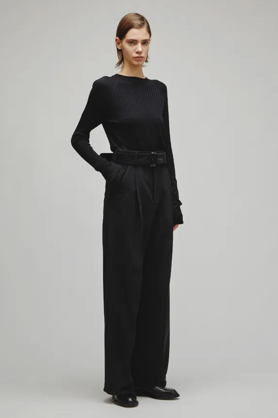 THE BELTED WIDE 5POCKET PANTS