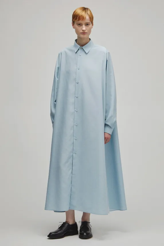 RERACS REGULAR COLLAR A-LINE DRESS
