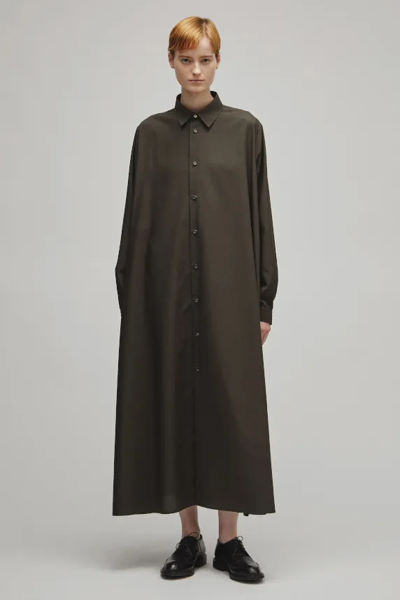 RERACS REGULAR COLLAR A-LINE DRESS