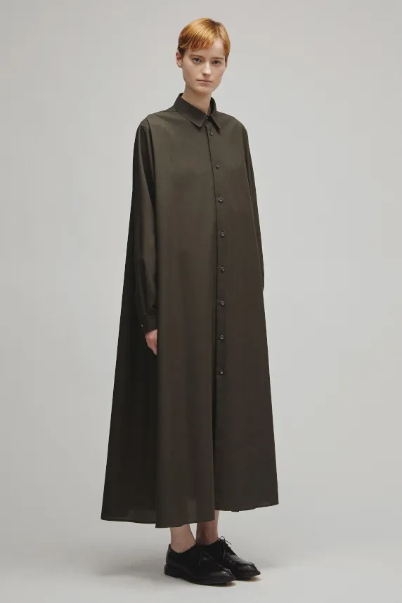 RERACS REGULAR COLLAR A-LINE DRESS