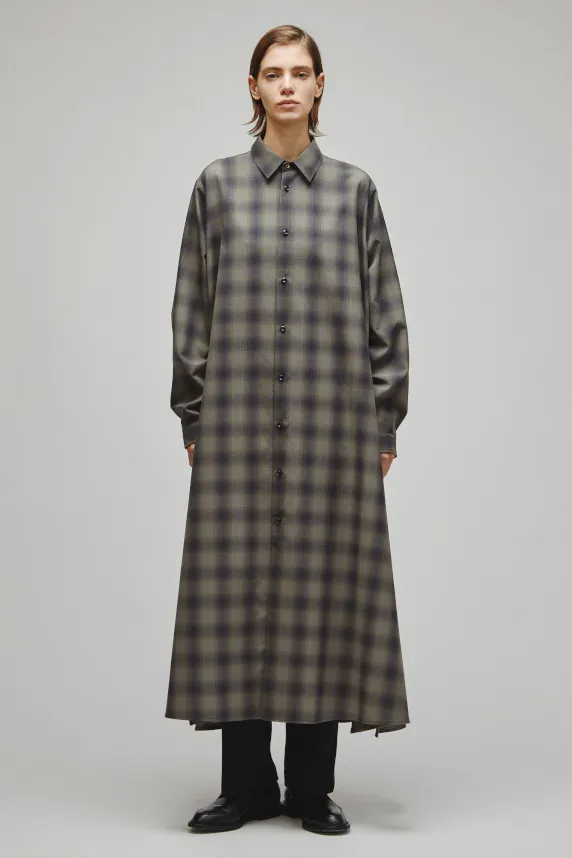 RERACS REGULAR COLLAR A-LINE DRESS