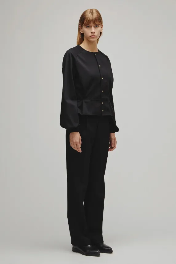 RERACS PEPLUM CARDIGAN