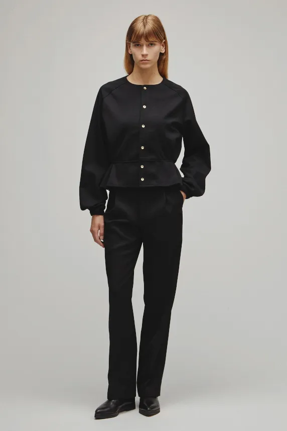 RERACS PEPLUM CARDIGAN