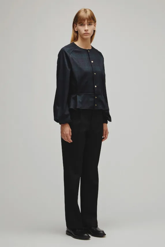 RERACS PEPLUM CARDIGAN