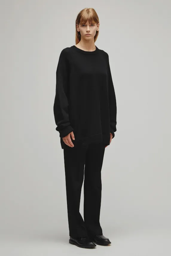 RERACS RAGLAN CREW NECK PULLOVER KNIT