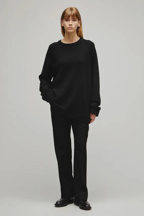 RERACS RAGLAN CREW NECK PULLOVER KNIT