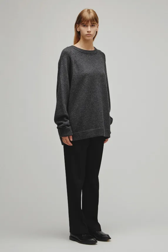 RERACS RAGLAN CREW NECK PULLOVER KNIT