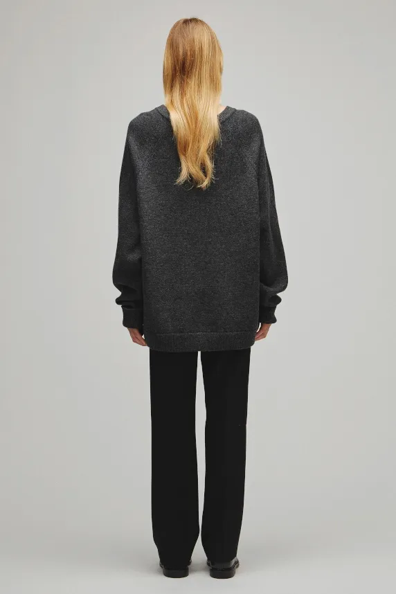 RERACS RAGLAN CREW NECK PULLOVER KNIT
