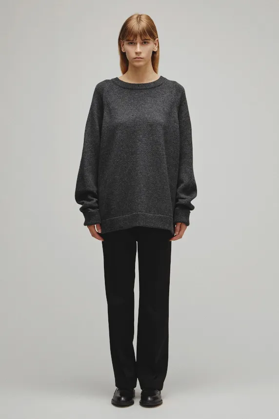 RERACS RAGLAN CREW NECK PULLOVER KNIT