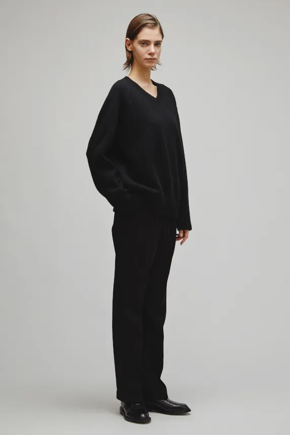 RERACS RAGLAN V NECK PULLOVER KNIT